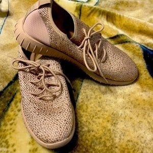 ALDO sparkling rose gold sneakers